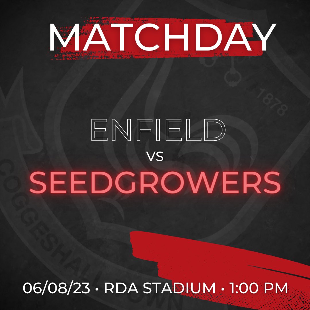 CoggeshallTown's tweet photo. MATCHDAY
🆚 @EnfieldFC
🏟️ RDA Stadium, Bishops Stortford
🕐 1:00pm kick-off
It’s matchday and that means @EmiratesFACup day for the #SeedGrowers 🏆
Come along and support the reds this afternoon 🔴⚫️
#ENFCOG https://t.co/llb86CDbIJ