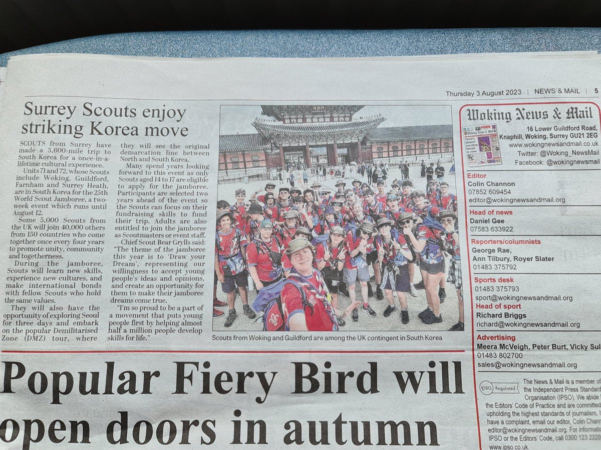 Thanks to Woking News and Mail for this article <a href="/surreyscouts/">Surrey Scouts</a> <a href="/woking_newsmail/">Woking News & Mail</a> <a href="/UKScoutsMedia/">Scouts Media</a> <a href="/ChrisTaylor_TSA/">Chris Taylor</a>