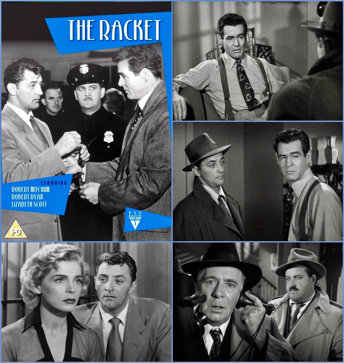 “THE RACKET” (1951) dir. John Cromwell

#RobertMitchum
#RobertRyan
#LizabethScott
#WilliamConrad
#RayCollins 

🎞#FilmNoir

🎬#FilmTwitter