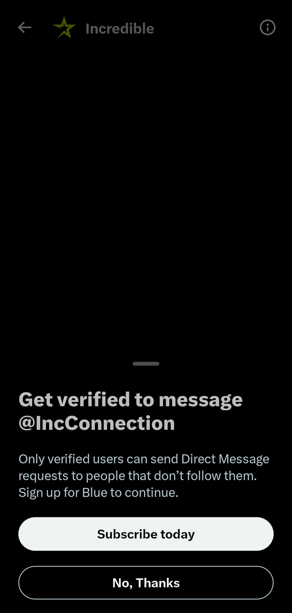 ZamZash's tweet photo. @IncConnection I can't DM you 🙄, check the picture. https://t.co/tNgQfhT2ms