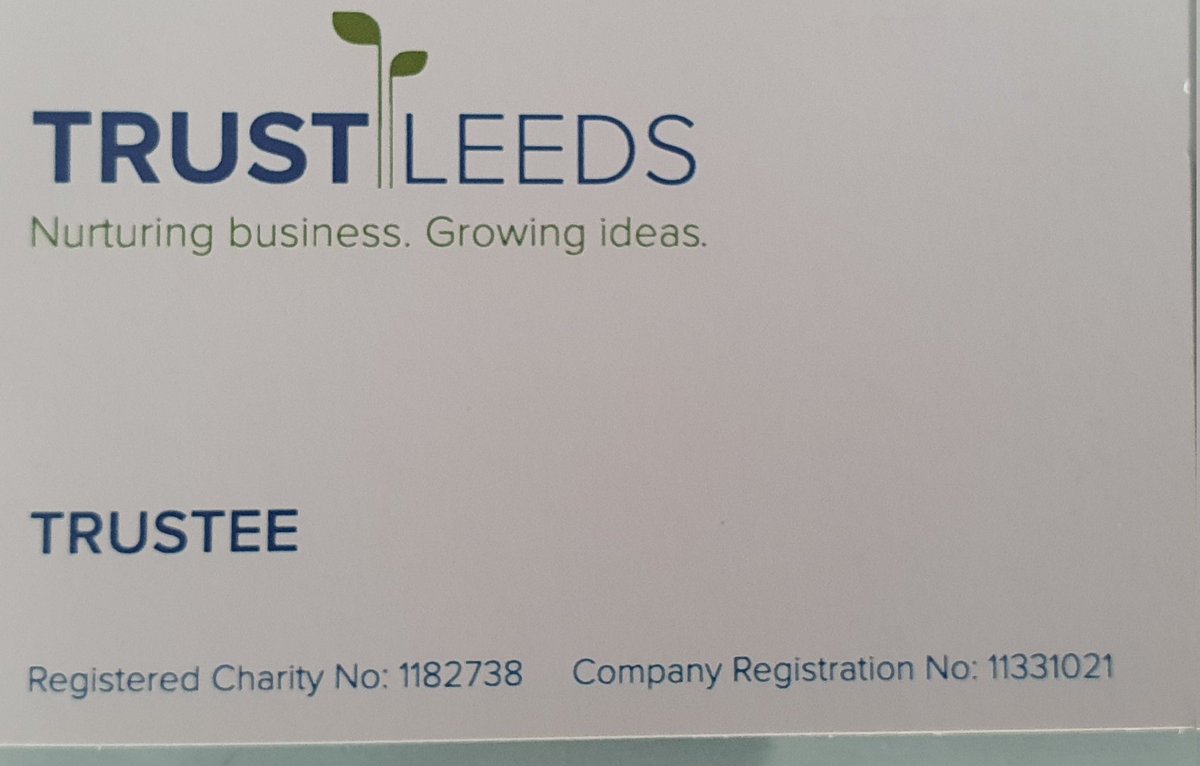 It's official, I've been accepted as a Trustee of this important charity. Looking forward to working with the team to make a difference in Leeds.