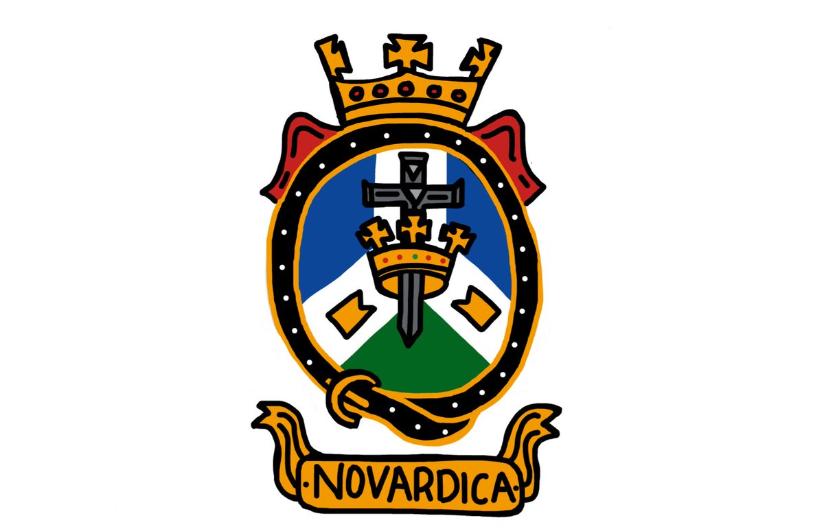 I Proudly present the official arms of Novardica. As the King, I am thrilled to share this significant symbol of our sovereign nation's identity and heritage. #Novardica #Heraldry #PassportEmblem
