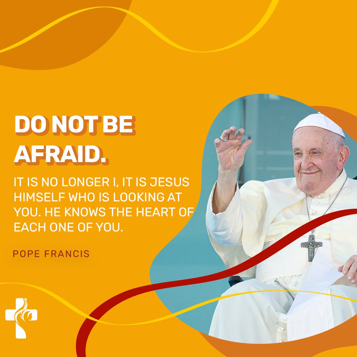 wyd_en's tweet photo. Pope Francis told us not "Do not be afraid!" 

#WYD #Lisboa2023 https://t.co/4XTX1AGyvu