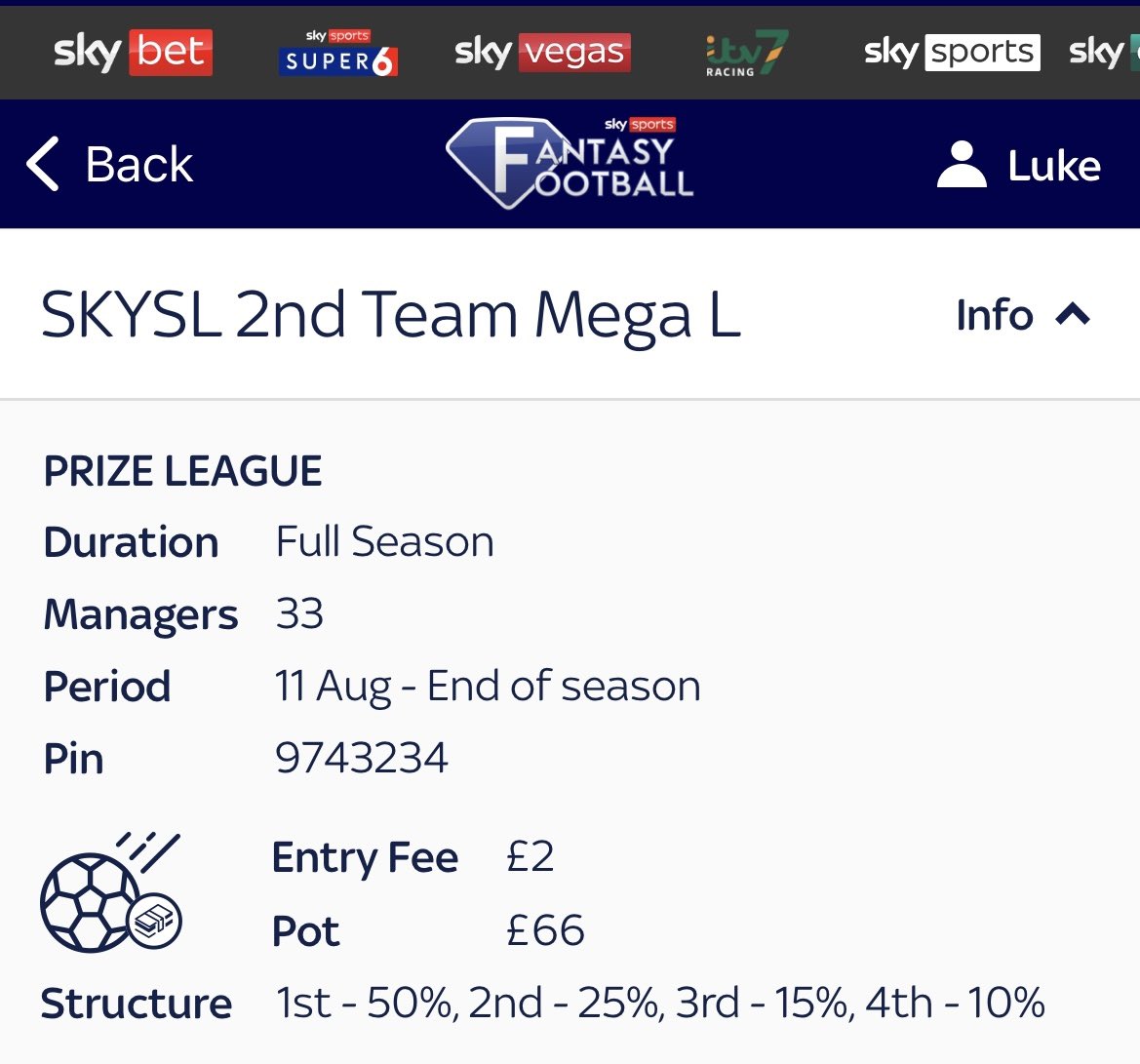 Skyff_SL's tweet photo. Here are the codes for the mega leagues (1st team and 2nd team in respective team only).  For new players to get the password please DM me with your full name (as I need that to track on sky leagues) so I can sort the promotion/relegation admin at the end of the season 👍 https://t.co/P1wx3lfxcX