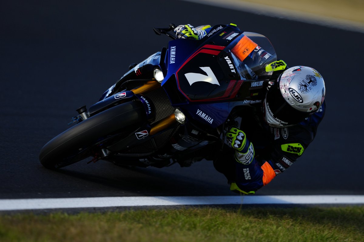 🇯🇵 @NickCanepa59 stayed out on slicks throughout his stint despite the rain, making up lots of time 🔥 #Yamalube YART Yamaha's Karel Hanika takes over for the final stint at the #Suzuka8H in P26 with 45 minutes to go 💪 #YamahaRacing | #FIMEWC | #WeR1 | #Endurance