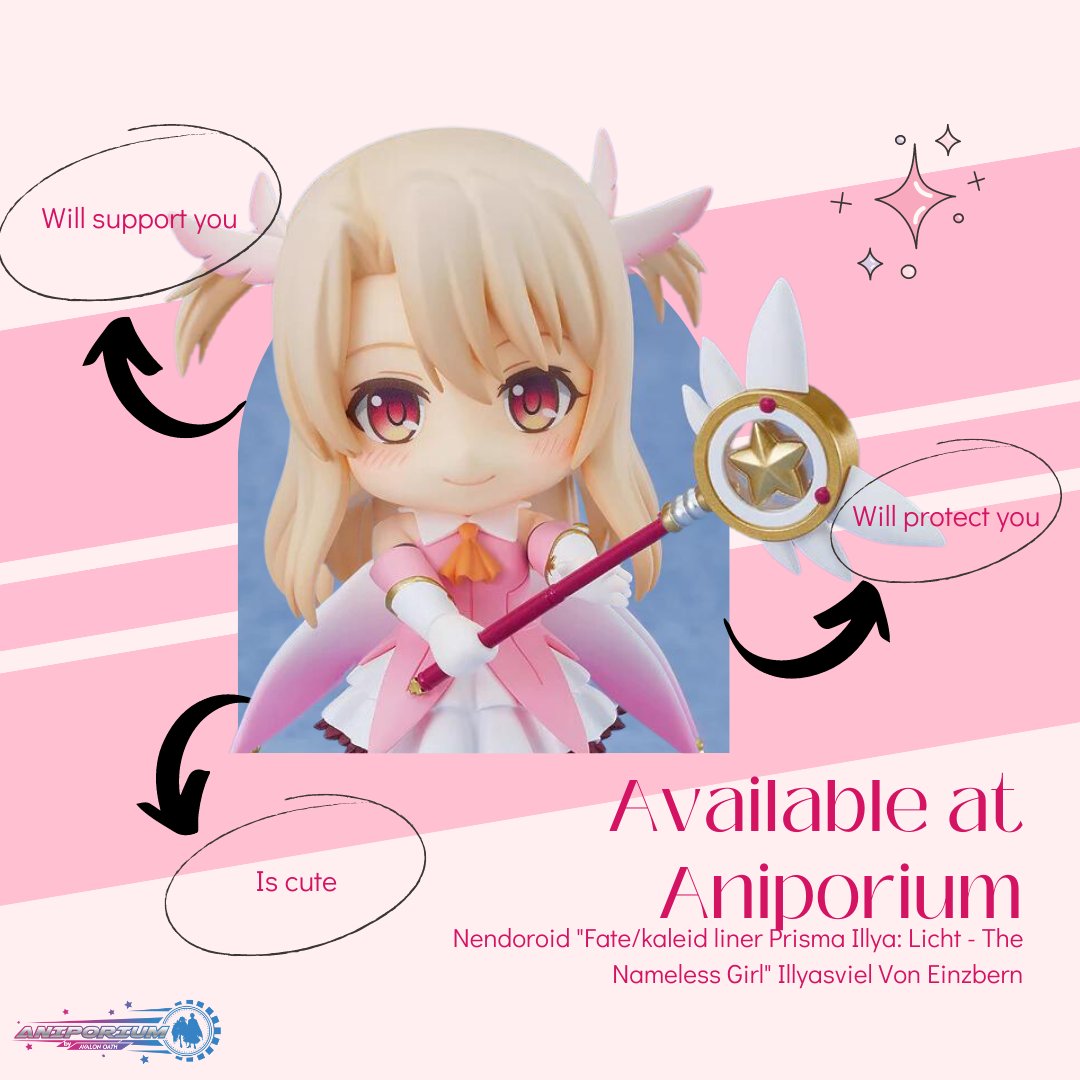aniporiumph's tweet image. “This is everything I have! Quintett Feuer!”

Illya nendoroid is in-stock and available at Aniporium! Get her now!

Nendoroid "Fate/kaleid liner Prisma Illya: Licht - The Nameless Girl" Illyasviel Von Einzbern

aniporium.ph/products/nendo…