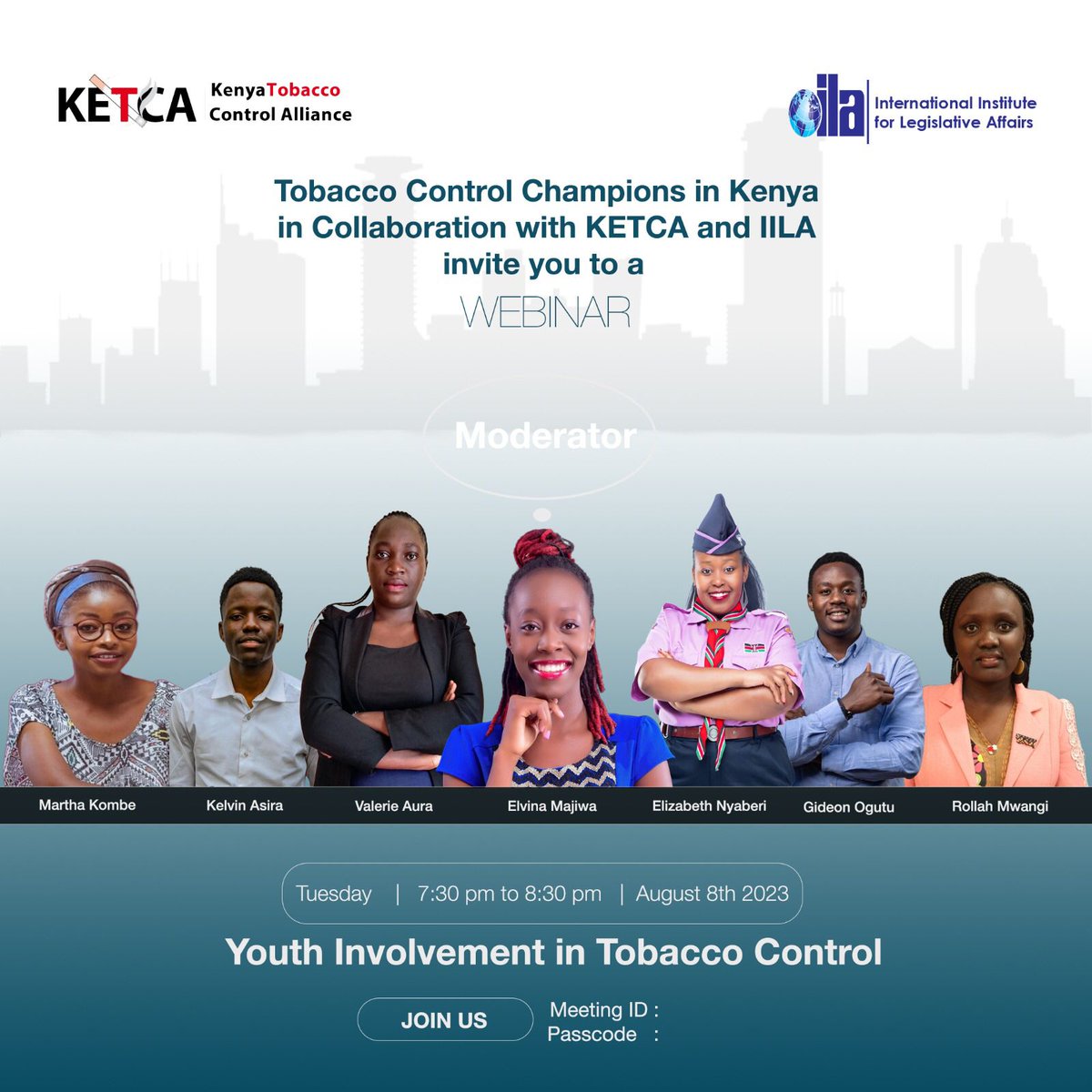 Youth's involvement in #TobaccoControl cannot be underestimated. They are catalysts for change, leading innovative initiatives, and driving awareness about the dangers of tobacco use. To learn more, join this informative webinar: 📆 August 8, 2023 ⌚ 7:30pm - 8:30pm #NoTobacco