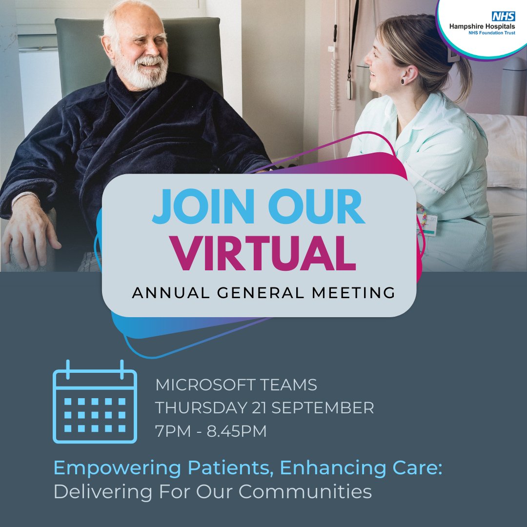Save the date! 📅 Our 2023 Annual General Meeting (AGM) is taking place on Thursday 21 September at 7pm. Join us virtually and be part of the conversation on empowering patients and enhancing care. Sign up for your free place today: ow.ly/VqVQ50P6cFu