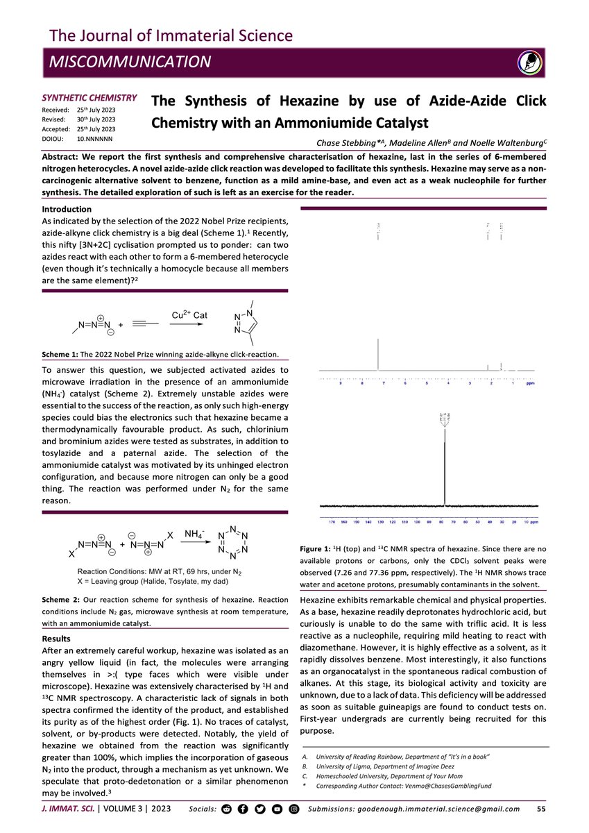 The Journal of Immaterial Science tweet media
