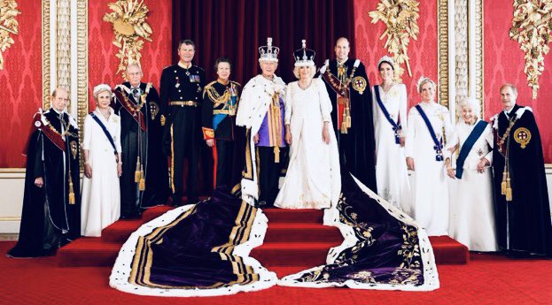 If you are British, what do you feel when you see such imagery?
For me, I cringe with embarrassment. 
Anachronistic clap trap, the lot of it that serves only to perpetuate our class ridden society. 
When will we grow up and move on?
#NotMyKing 
#AbolishTheMonarchy