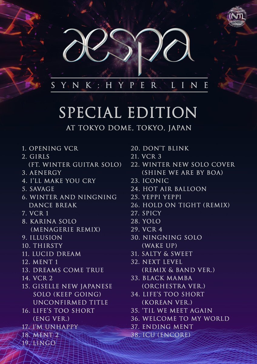 aespaLIVETOUR2023_SYNK_HYPERLINE_inJAPAN_Special_Edition aespaLIVETOUR2023_SYNK_HYPERLINE_inJAPAN_Special_Edition