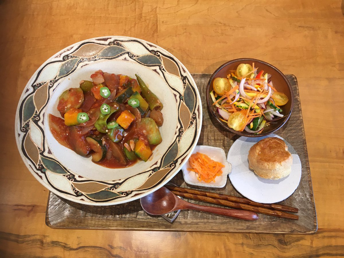 当店のラタトゥユです。
今月いっぱいの予定でヘチマが入っています！
水々しい食感のヘチマ食べてみませんか？
来週は11日(金)〜13日(日)オープンします。
ご来店お待ちしております☕️
#cafeSIAN
#南与野
#さいたま市カフェ
#カフェ巡り