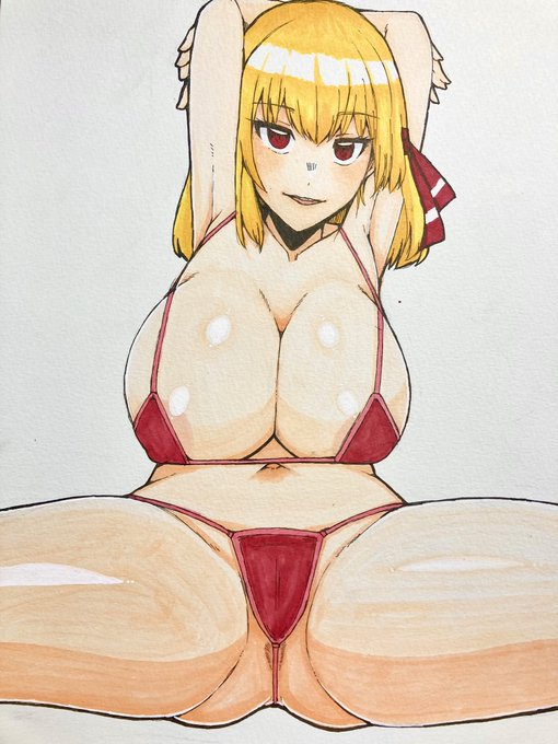 練習 MBルーミアさん

インク切れておっぱいと足の塗りがムラムラ起こしました
頬のグラデはなんかうまくいきました 