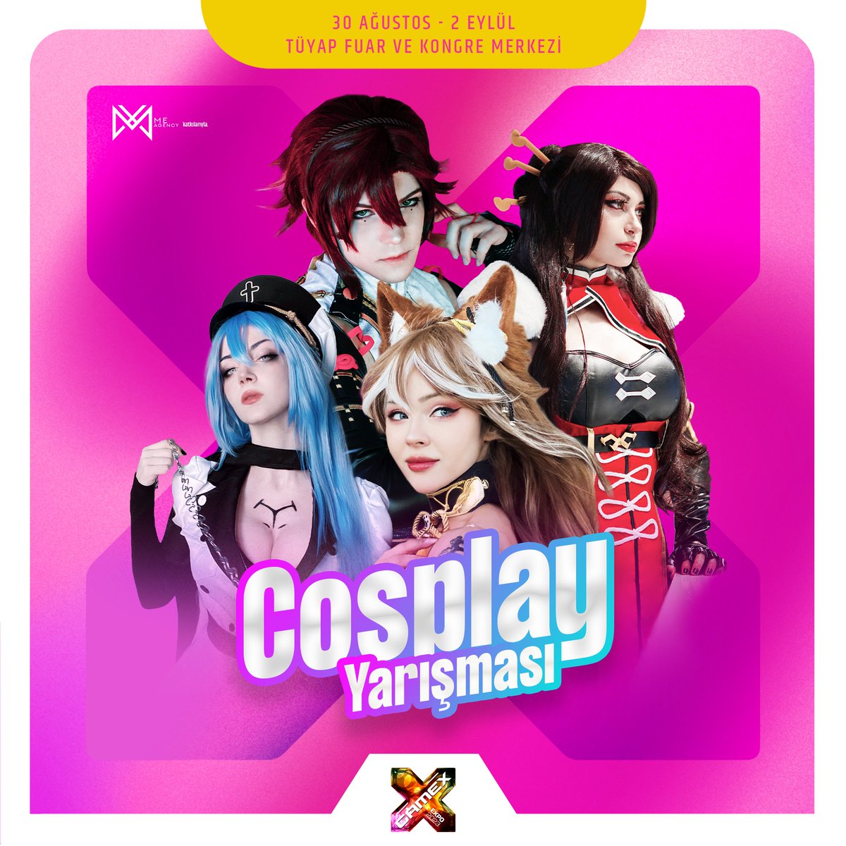 🎭 GameX 2023 Cosplay Yarışması Başvuruları Başladı! 🌟

GameX 2023 Cosplay Yarışması başvuruları nihayet başladı! Bu yıl da muhteşem kostümler ve unutulmaz karakterlerle dolu efsanevi bir etkinlik sizi bekliyor.

🔗 gamex.com.tr/cosplay

#SiziOyunaGetiriyoruz #GameX2023