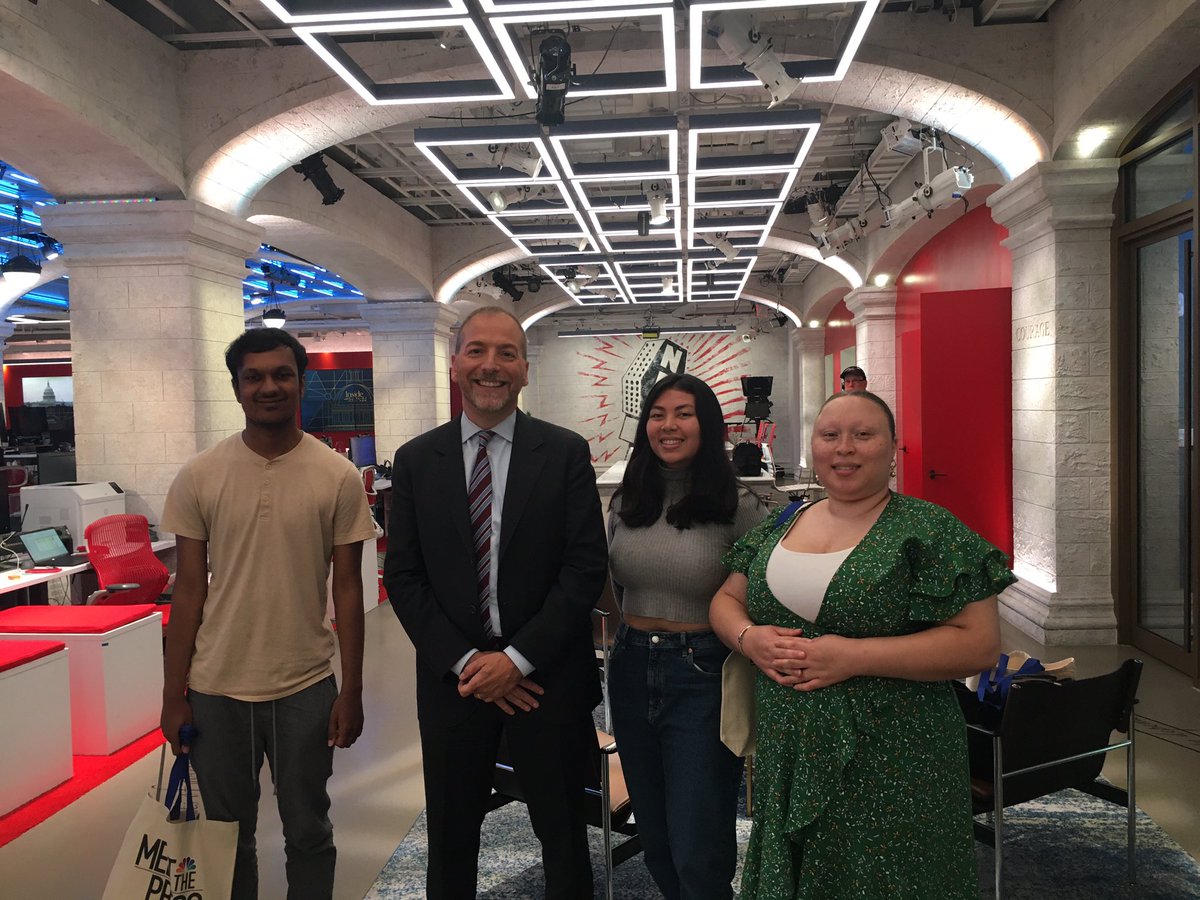 BeverlyKirk's tweet photo. And that’s a wrap for our @BDJCapstone visit to @MeetThePress @NBCNews Thanks, @chucktodd for spending time with us! Thanks to the MTP team for hosting us! @NewhouseSU @NewhouseBDJ https://t.co/IRR5nryw3w