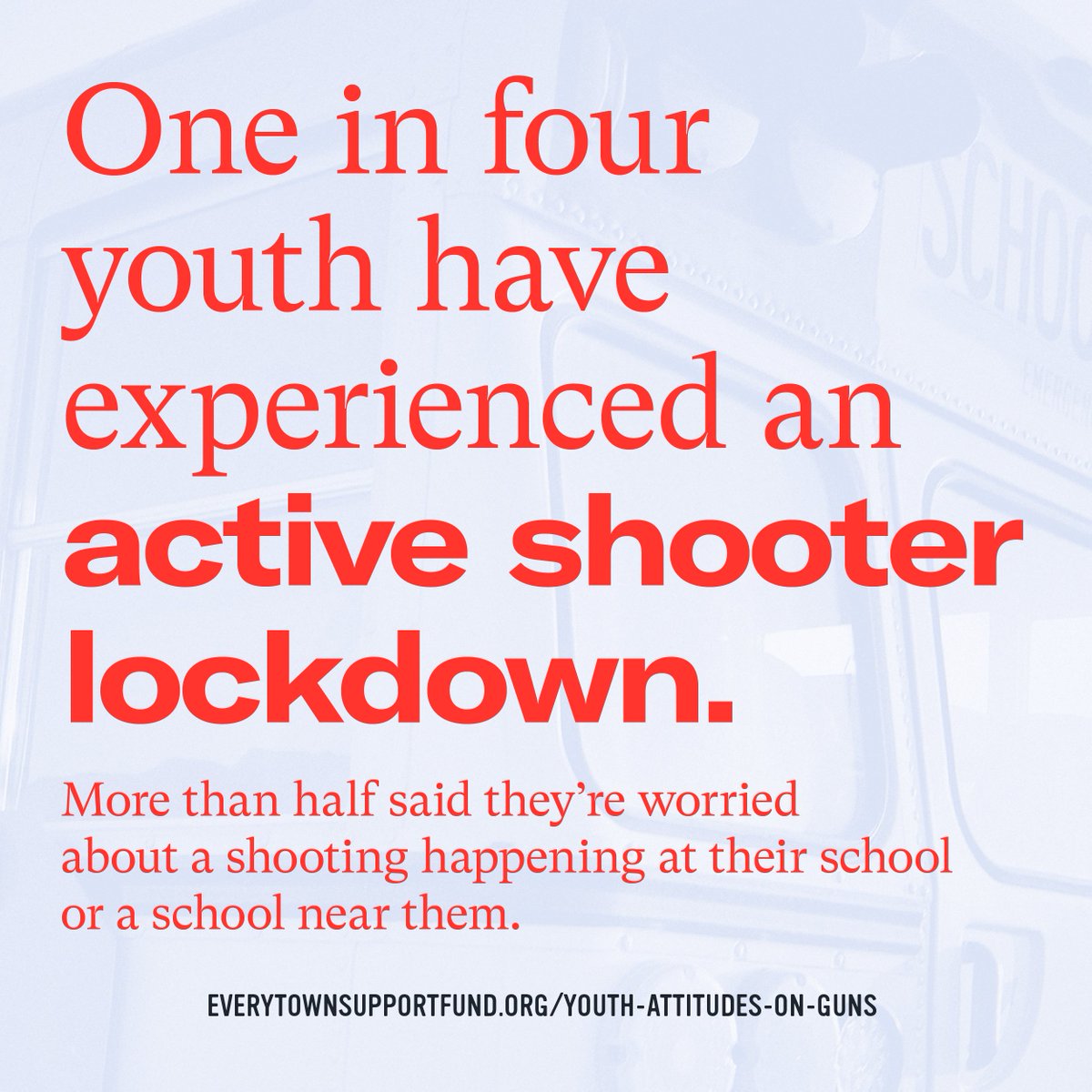 Everytown's tweet photo. Young people in America don't worry if gun violence will touch their lives, they worry when it will touch their lives. For too many, it already has.

This is preventable, not inevitable. https://t.co/MIGfbBjP75