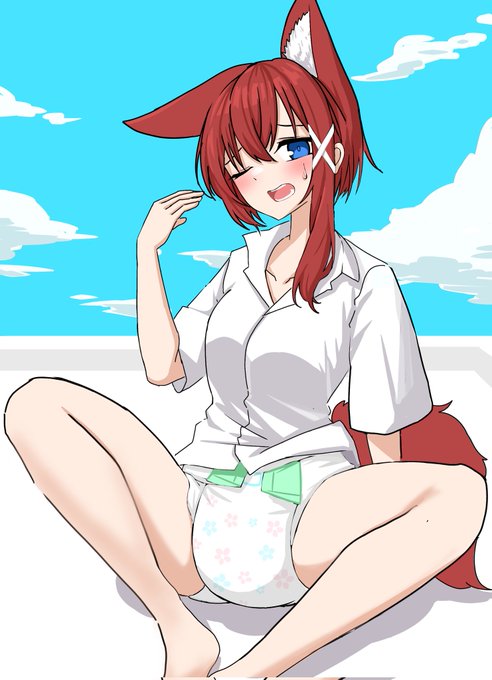 テープおむつ描いてみた 