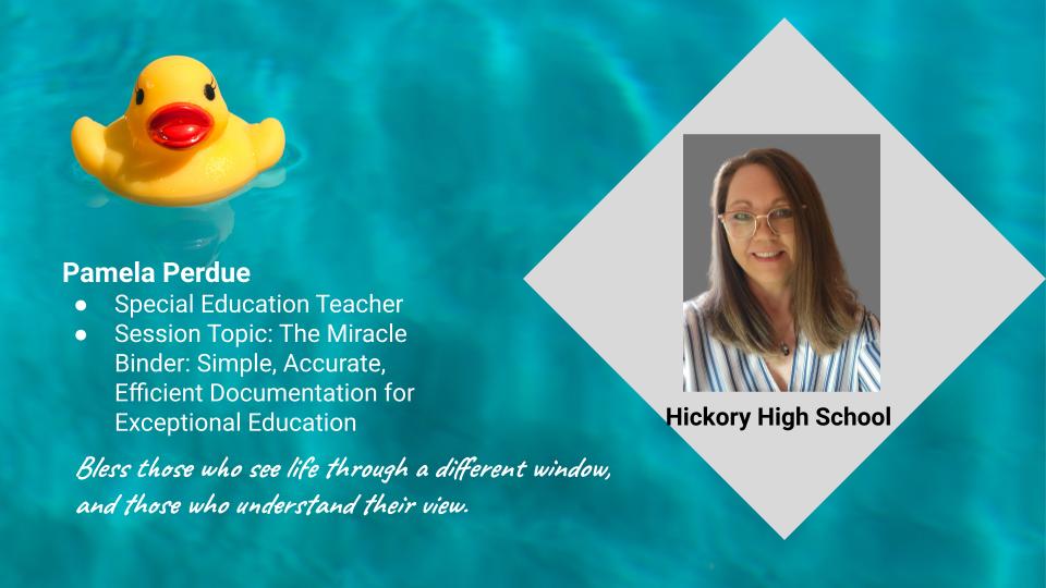 I'll be sharing info on an easy way to document IEP data and my FAVORITE topic...working with students with behavior challenges! 3 classes are full and only a few spots left in the others!
#CPSSummerSummit <a href="/ExceptionalCPS/">Department of Exceptional Learning - Chesapeake</a> <a href="/CPSProfDev/">CPS Professional & Organizational Development</a> <a href="/WeAreHickory/">Hickory High School</a> <a href="/CPSteach_learn/">Department of Teaching & Learning - Chesapeake</a> <a href="/cpschoolsva/">𝘾𝙝𝙚𝙨𝙖𝙥𝙚𝙖𝙠𝙚 𝙋𝙪𝙗𝙡𝙞𝙘 𝙎𝙘𝙝𝙤𝙤𝙡𝙨</a>