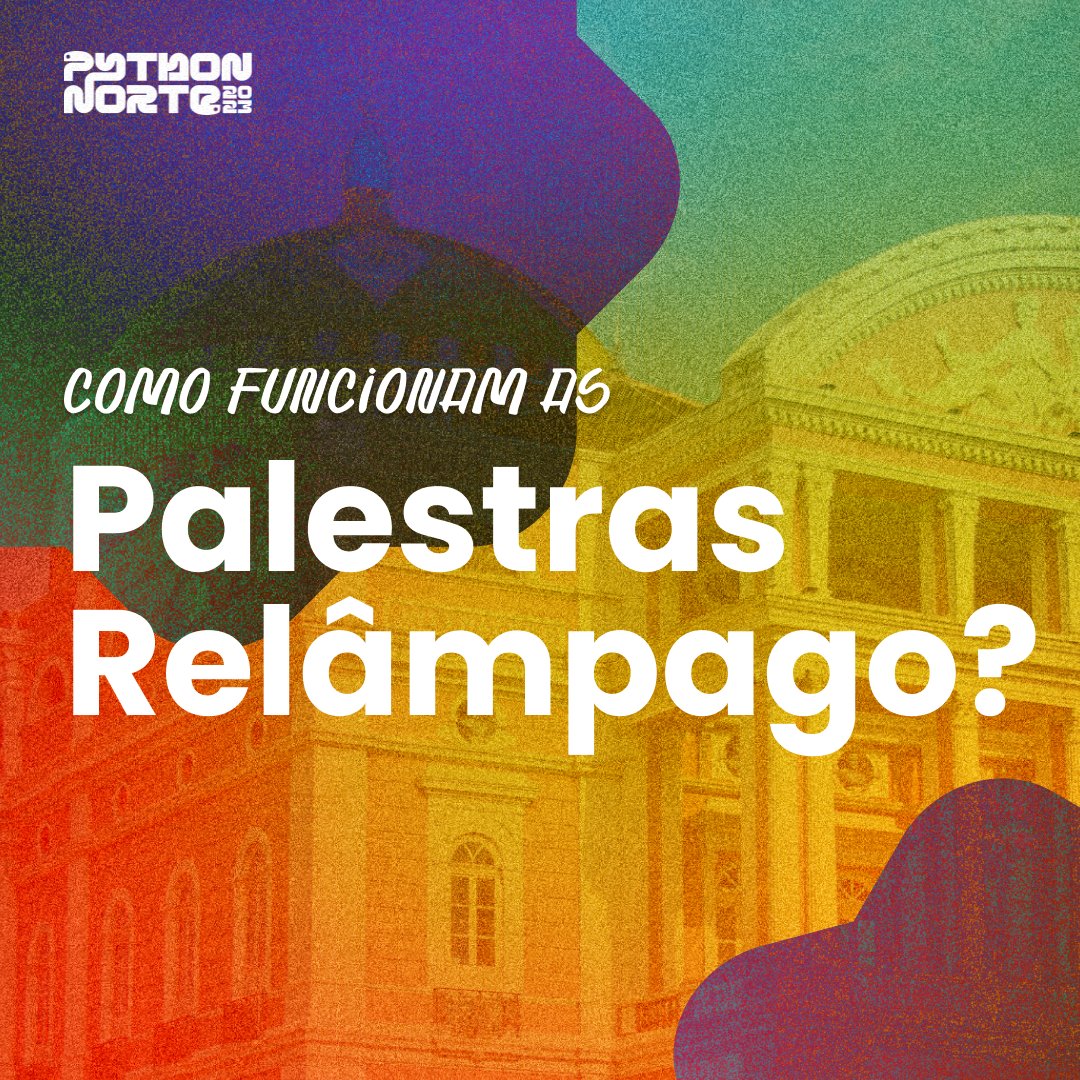 pynorte's tweet image. 🚀 Em breve no Python Norte: Palestras Relâmpago ⚡! Todos têm 5 minutos para compartilhar ideias e experiências. Sem inscrições prévias, basta participar e brilhar. Diversidade de temas, inspiração e aprendizado. #PythonNorte⚡🎤🧠