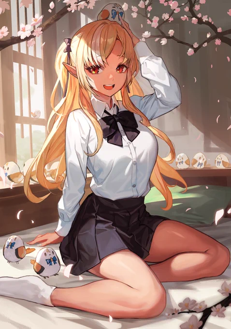 フレアちゃん4周年おめでとう～! 今年もたくさんイラスト描いて応援するぞ!! #しらぬえ