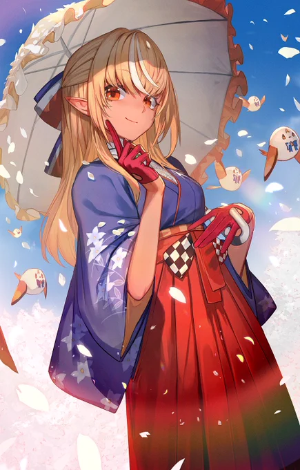 フレアちゃん4周年おめでとう～! 今年もたくさんイラスト描いて応援するぞ!! #しらぬえ