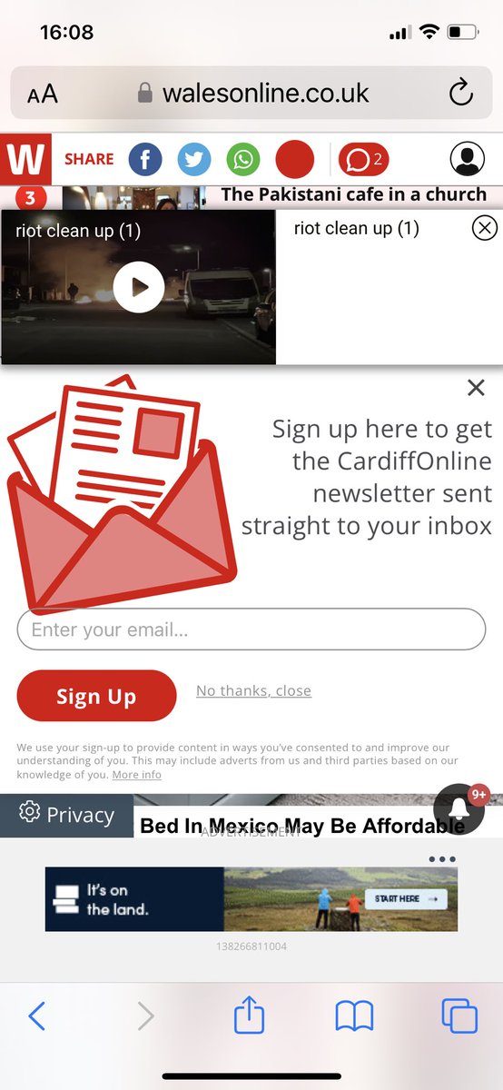 Trying to read any stories on <a href="/WalesOnline/">WalesOnline 🏴󠁧󠁢󠁷󠁬󠁳󠁿</a> <a href="/WalesRugby/">WalesOnline Rugby</a> is an absolute joke. 🤬🤬