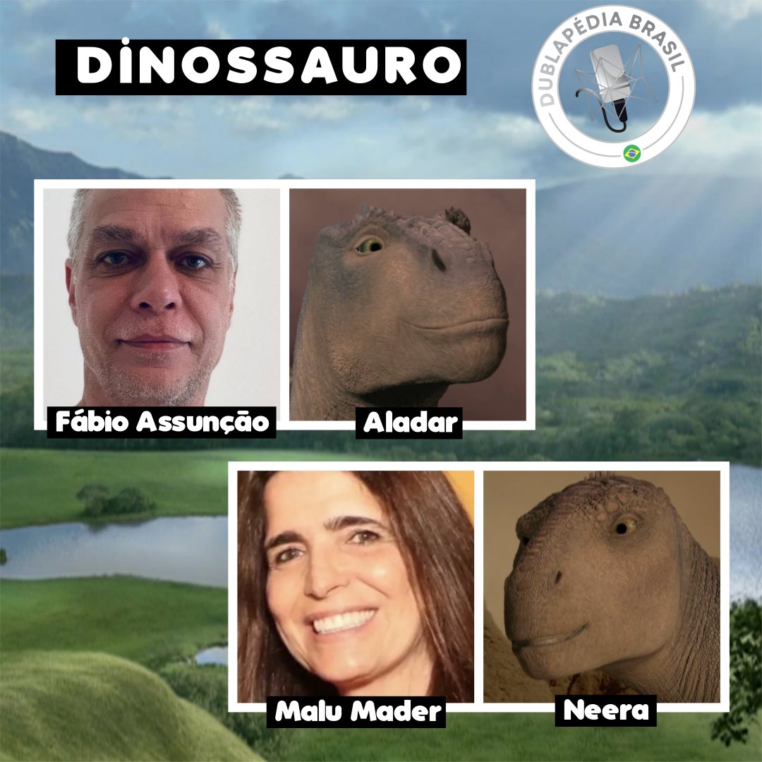 Dinossauro, Dublapédia