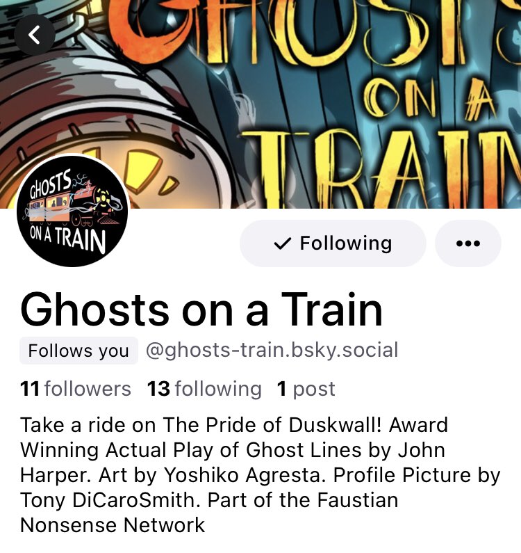 FaustNonsense's tweet photo. We're slowing making the migration over to bsky! Give us a follow there if you have an account! You can also find @Gtsus_Pod and @ghosts_train there! https://t.co/etAsxrVVr1