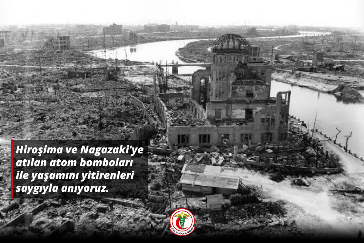 Hiroşima ve Nagazaki'ye atılan atom bombalarının yarattığı ölüm ve yıkımın üzerinden 78 yıl geçti. 

On binlerce insanın ölümüne yol açan saldırının yıl dönümünde savaşların yıkıcı etkisini bir kez daha hatırlamalı ve nükleer silahlara karşı bilimin ve tıbbın barışı güçlendirmesi