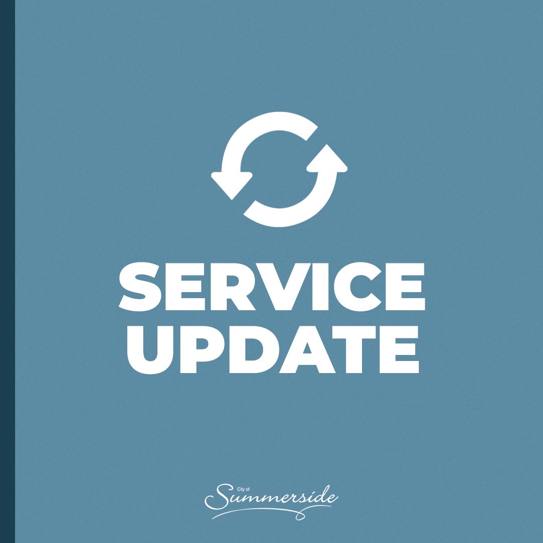 summersidePEI's tweet image. SERVICE UPDATE 🔄 🏫

City Hall and City of Summerside Administrative Offices will be closed on Monday, August 7th in lieu of Parade Day. 

@CUPEvents will remain open during its regular scheduled hours. 

#Summerside