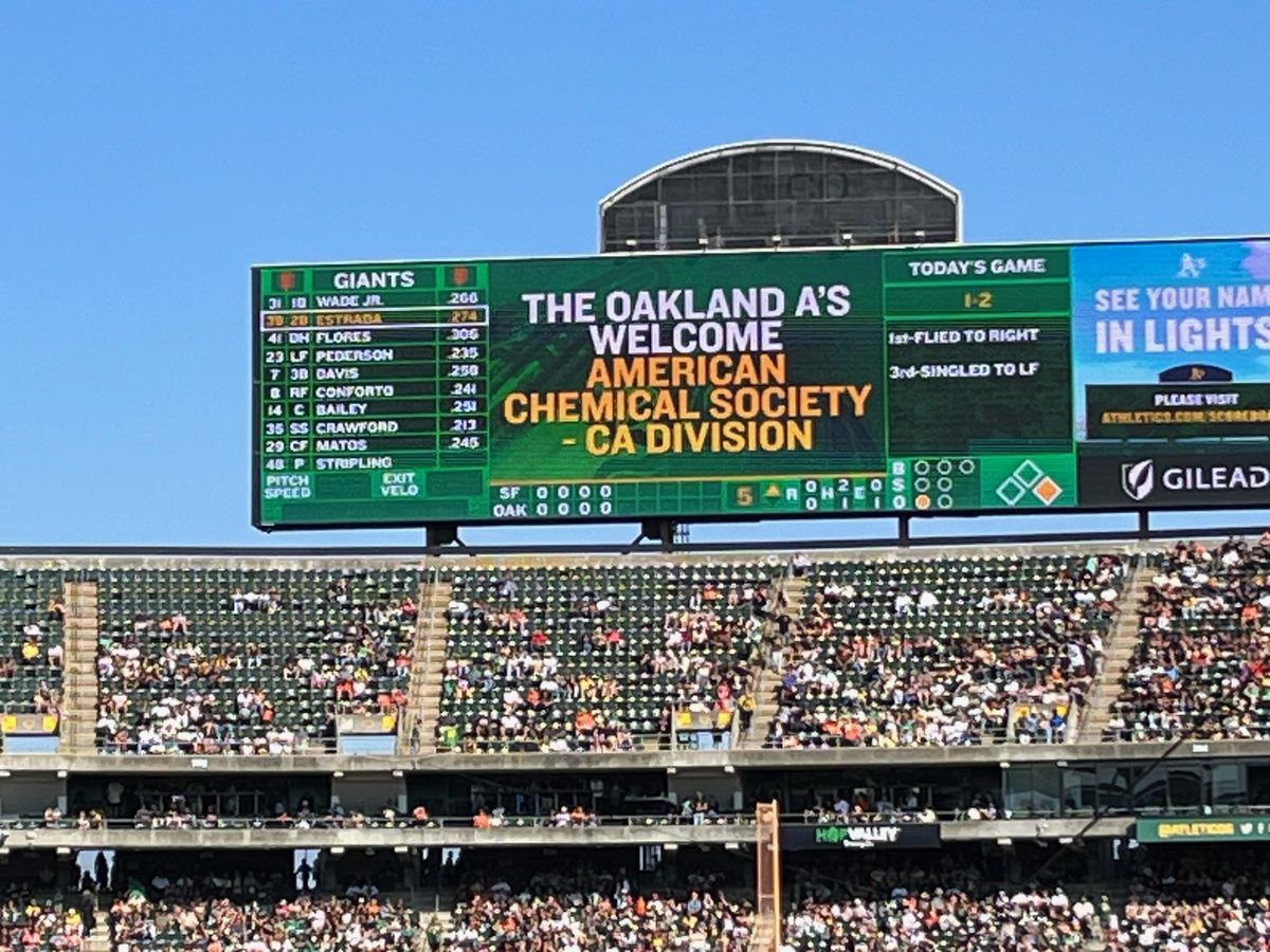 CaliforniaACS's tweet photo. 🎉What an amazing day at the Battle of the Bay baseball game! California ACS rocked the event with 80 sold-out tickets! Thanks to everyone for making it a memorable experience! We rock! 😃 #BattleOfTheBay #CaliforniaACS #ScienceAndCommunity #calacs https://t.co/akBmyJqGhR