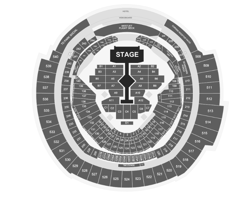 handwrittentixs's tweet photo. The stage layout for Taylor Swift's Toronto shows! #TSTheErasTour https://t.co/Xc5vCrNsox