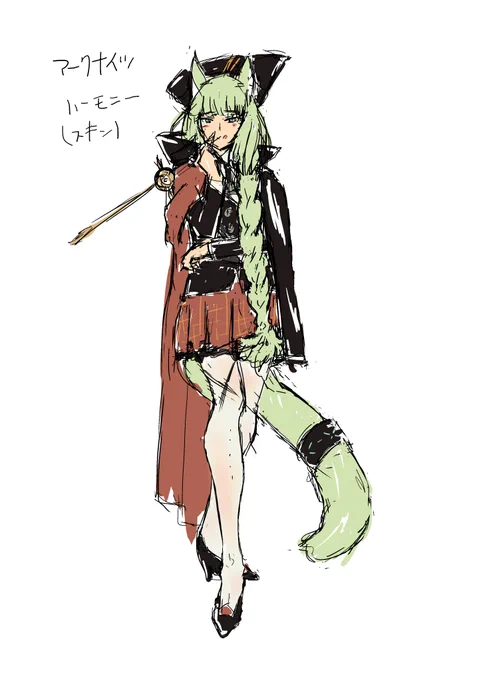 下描き⇒色置き⇒清書中… #アークナイツ #アークナイツファンアート