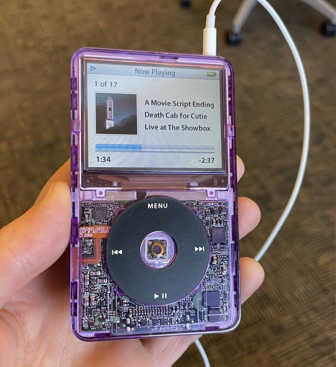 Apple iPod Classic 5.5 Purple Clear Version 💜