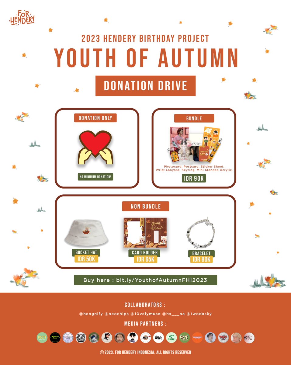 henderybase's tweet photo. 2023 Hendery Birthday Project
by @forhenderyina

DONATION DRIVE OPEN https://t.co/PX9bnm0VeR 

Donation Fankit
August 1st – Sept 1st 2023 

Donation Only
August 1st – Sept 22nd 2023

#HENDERY #헨드리 #黄冠亨 https://t.co/dmmdrVLOAZ