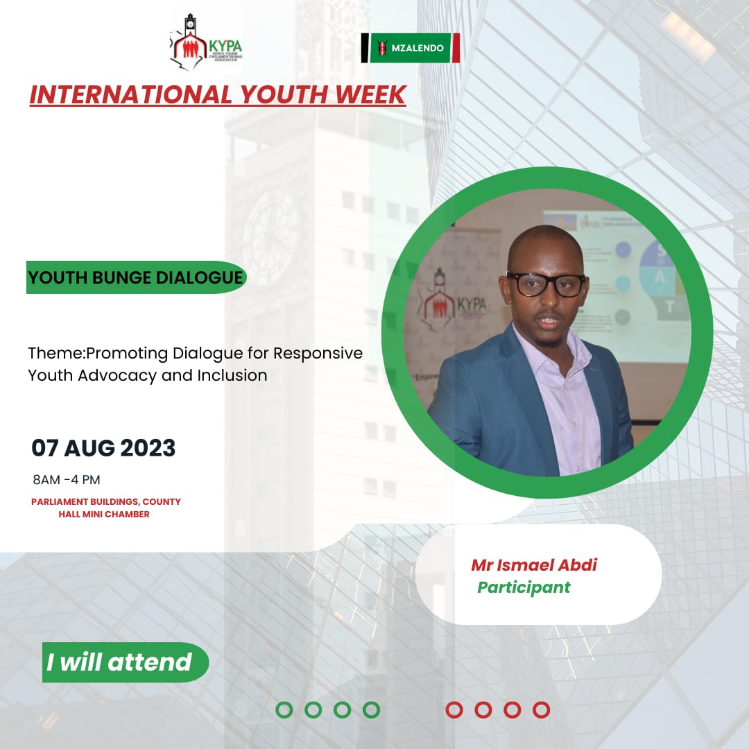 IsmaelLaw2's tweet photo. Every society should be proud of it's wealth which in this case is the Youthful energy. Let's meet in the Bunge Dialogue and converse for a better Kenya. @YoungMPsKenya @MzalendoWatch

#PowerOfDialogueKE #BungeYouthDialogue
#Ready4Monday https://t.co/P4G47iDEgD