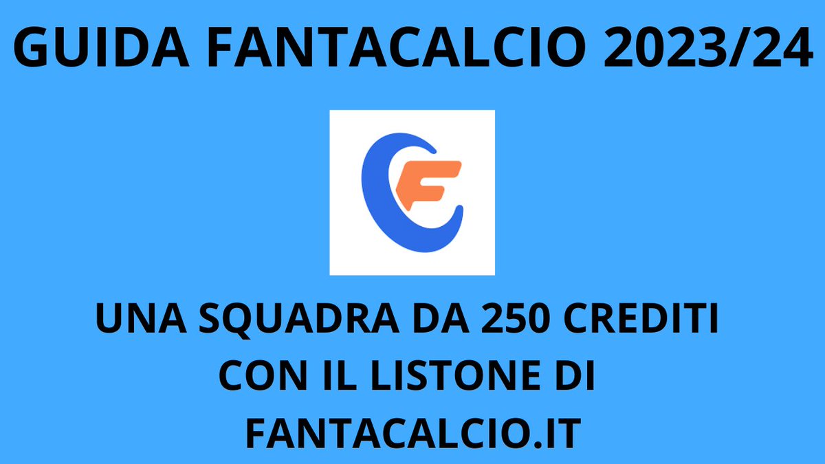 CalcioFanta1's tweet photo. Ho fatto per voi una squadra da 250 crediti con il listone di @fantacalcio.it

🎥Video online sul Canale YouTube Luque Fantacalcio
📲https://t.co/ZCu6r0tImD

#consiglifantacalcio #fantaconsigli #SerieA #fantacalcio #fantacampionato #astafantacalcio  #calcio #calciomercato https://t.co/hu3ajVbOg0