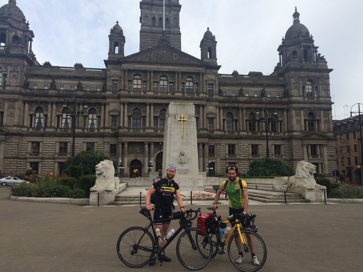 Dirtywknd's tweet photo. Glasgow you beauty! Stunning city, looking absolutely majestic today. These photos from a tour of Scotland Bikepacking trip way back in 2016. Go and ride there if you can 👍 Congrats MvdP, great race #Glasgow2023 https://t.co/QXxp3pKQKM