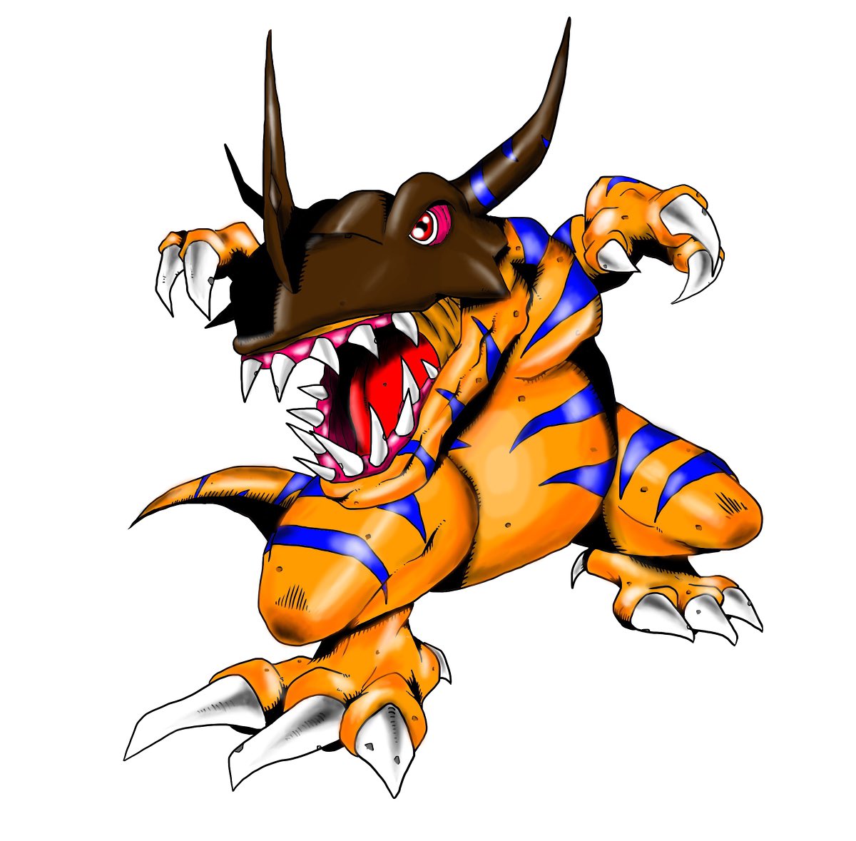 digimon (creature) no humans claws solo teeth sharp teeth open mouth  illustration images