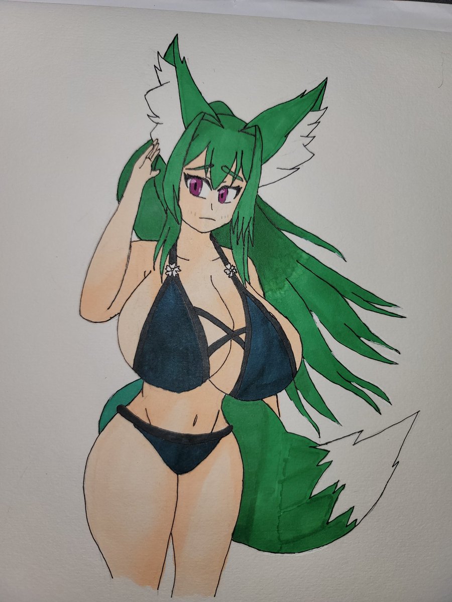 Quick Summer Suzu Pic while it's still summer. This time with a swimsuit based on a com done for me by @ Ri_Riyuuu