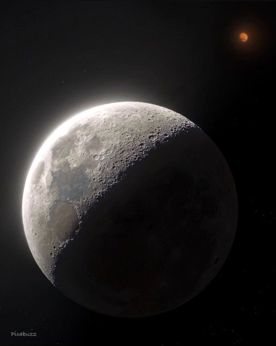 Moon with Mars.
