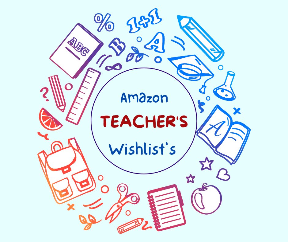 #teachertwitter-

#clearthelist drop time! 

📌 Please #retweet at least 2 lists to share the love.  We are in this #together! 
😃Tell us about yourself, school, etc. 
📆 When do you start back?  I’m already back &amp; students come this week!😬 
➡️My list is amzn.to/2ZIAd4g