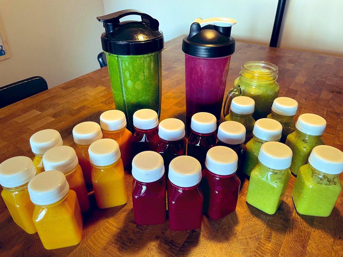 SeanMeliaRoger1's tweet photo. Stopped buying pricey wellness shots, we’ve made our own. 
#gingershots #beetrootshots  #wellnessshots #turmericshots https://t.co/24mO0TCIhb