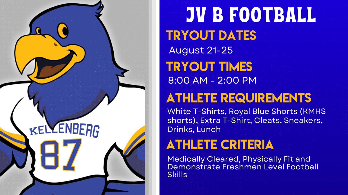 Fall Tryout Info for <a href="/KMHSFootball/">Kellenberg Firebird Football</a>