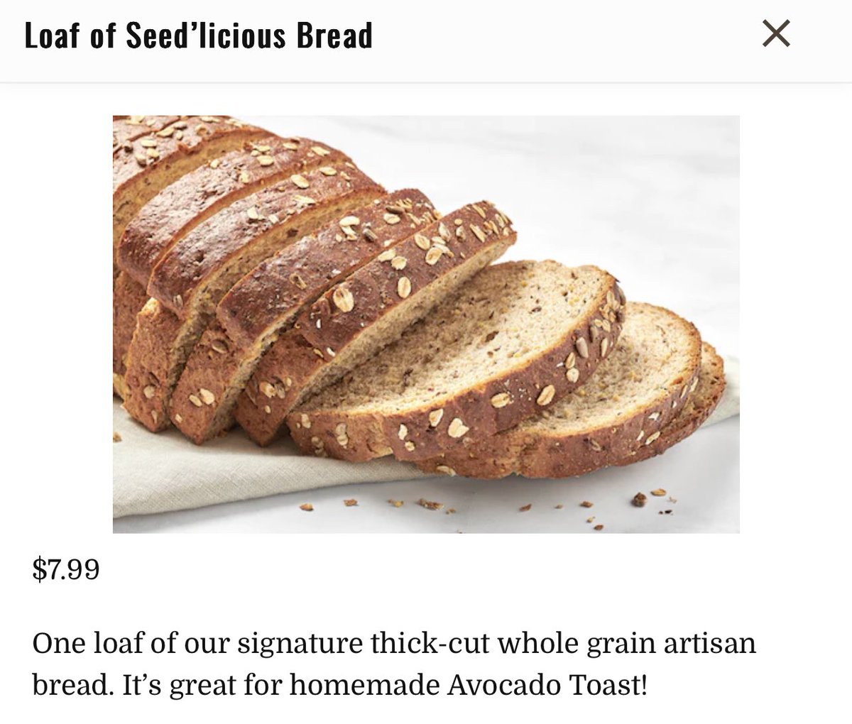 KennieJD's tweet photo. Current food fixation: that good ass bread from First Watch https://t.co/sUWcjAbM82