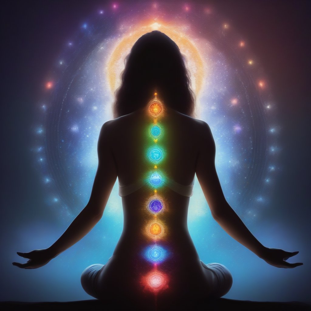 aiBildAgentur's tweet photo. 🚀🌌 Woman floating in space, aligning her chakras! 🧘‍♀️✨ Embrace the cosmic journey as she finds inner balance and harmony amidst the stars! 🌟💫 #CosmicAlignment #ChakraHealing #InnerBalance #SpiritualJourney #SpaceMeditation #FloatingInSpace #Mindfulness🌿🪐🧠🧡 https://t.co/V7Nw00r3fN