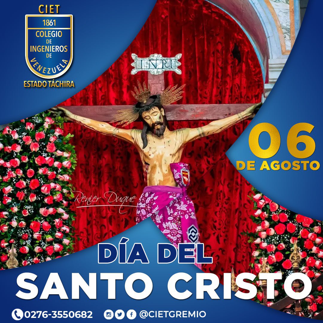 CIETGREMIO's tweet photo. 413 años del #SantoCristo de la Grita patrono de todos los #Tachirenses y #Venezolanos❤️🙏🏻

El Gremio Somos Todos🤝🏻 https://t.co/FYhJMsp6wL