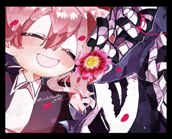 一部分だけならいいとのことでしたので 何の花かわかるかな……