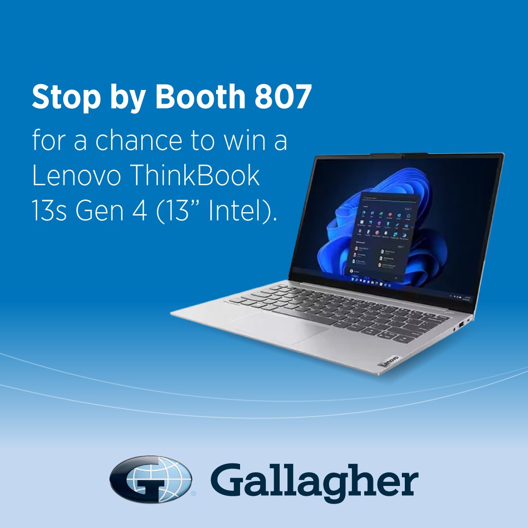 GMS_Gallagher's tweet photo. Ultra-light and powerful, our free Lenovo ThinkBook will be an asset to your association — in addition to our member benefit programs, of course. Visit us at Booth 807 to enter for your chance to win. #ProtectYourPurpose #ASAE23 https://t.co/yS4JkaovGV