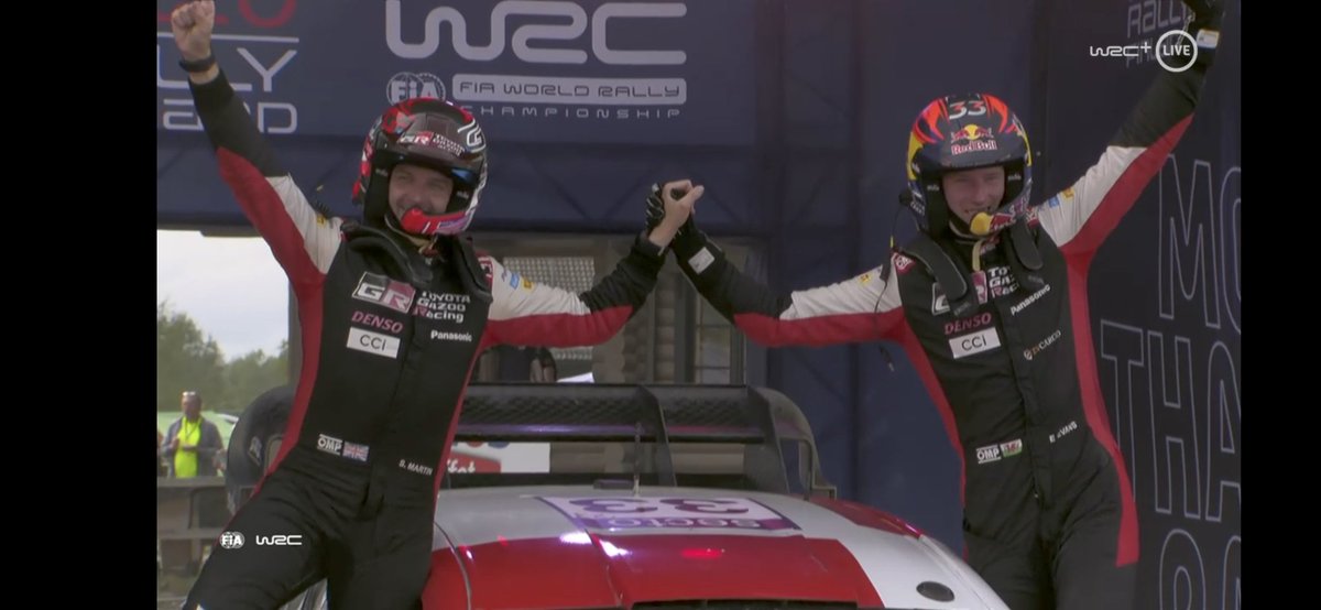 Incredible win for <a href="/ElfynEvans/">Elfyn Evans</a> &amp; <a href="/scottmartinat/">Scott Martin</a> 

What a fantastic result and drive all weekend, topped off with a power stage win 👏🏻 

<a href="/RallyFinland/">Secto Rally Finland</a> <a href="/OfficialWRC/">FIA World Rally Championship</a>
